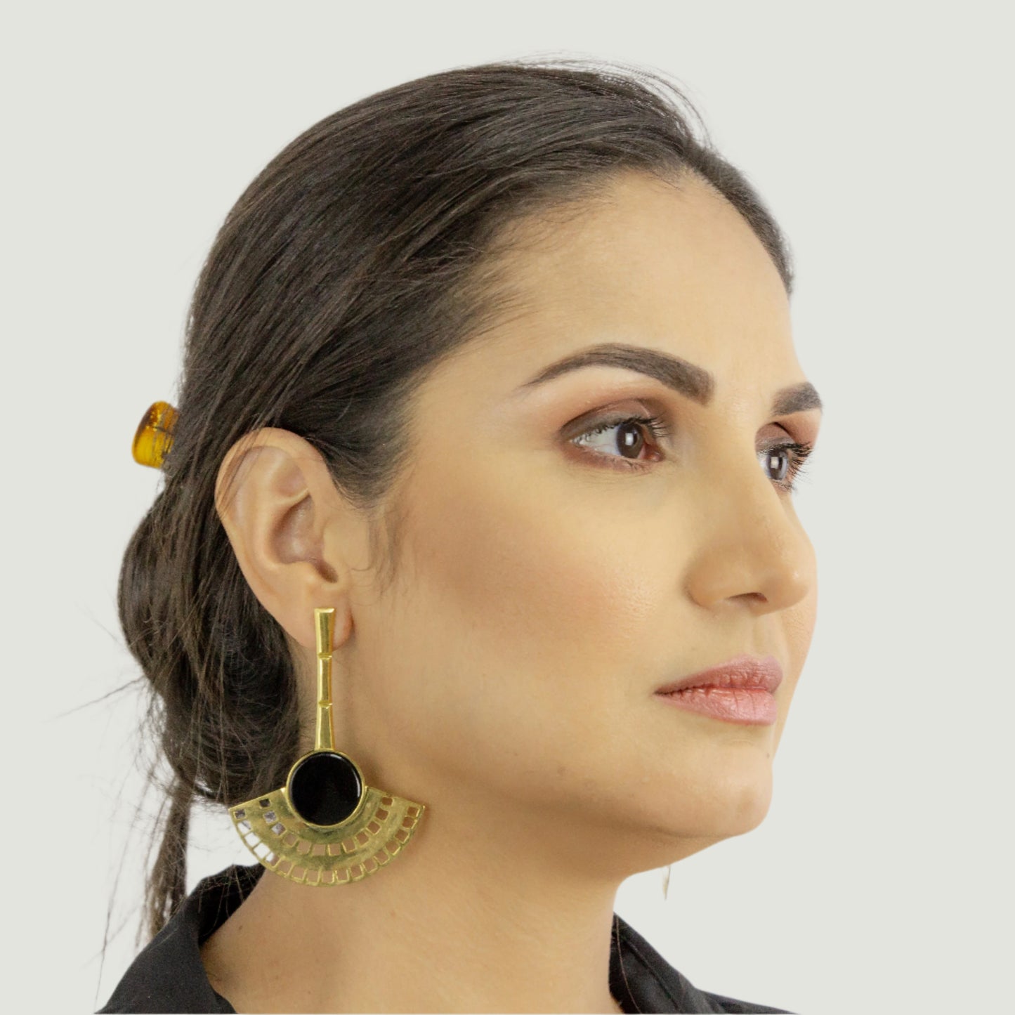 Fan Earring - Gold