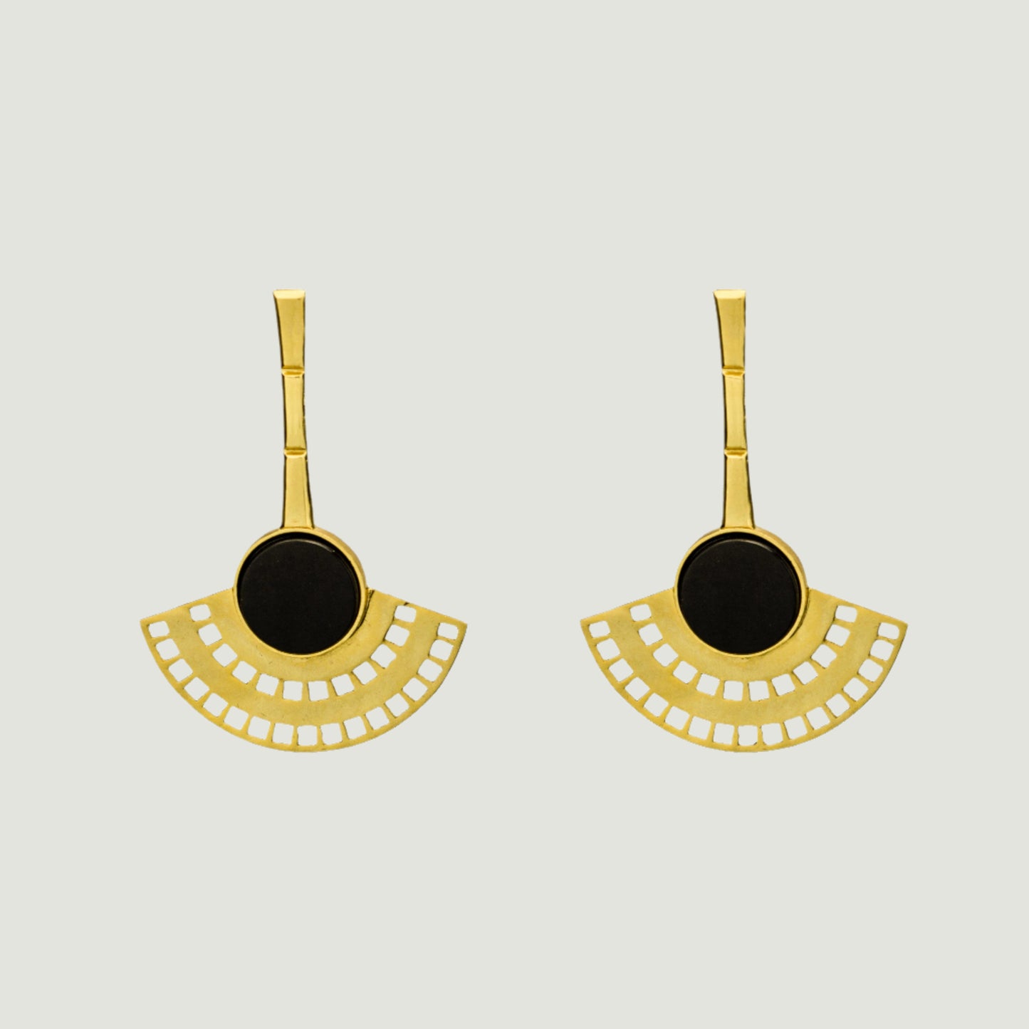 Fan Earring - Gold
