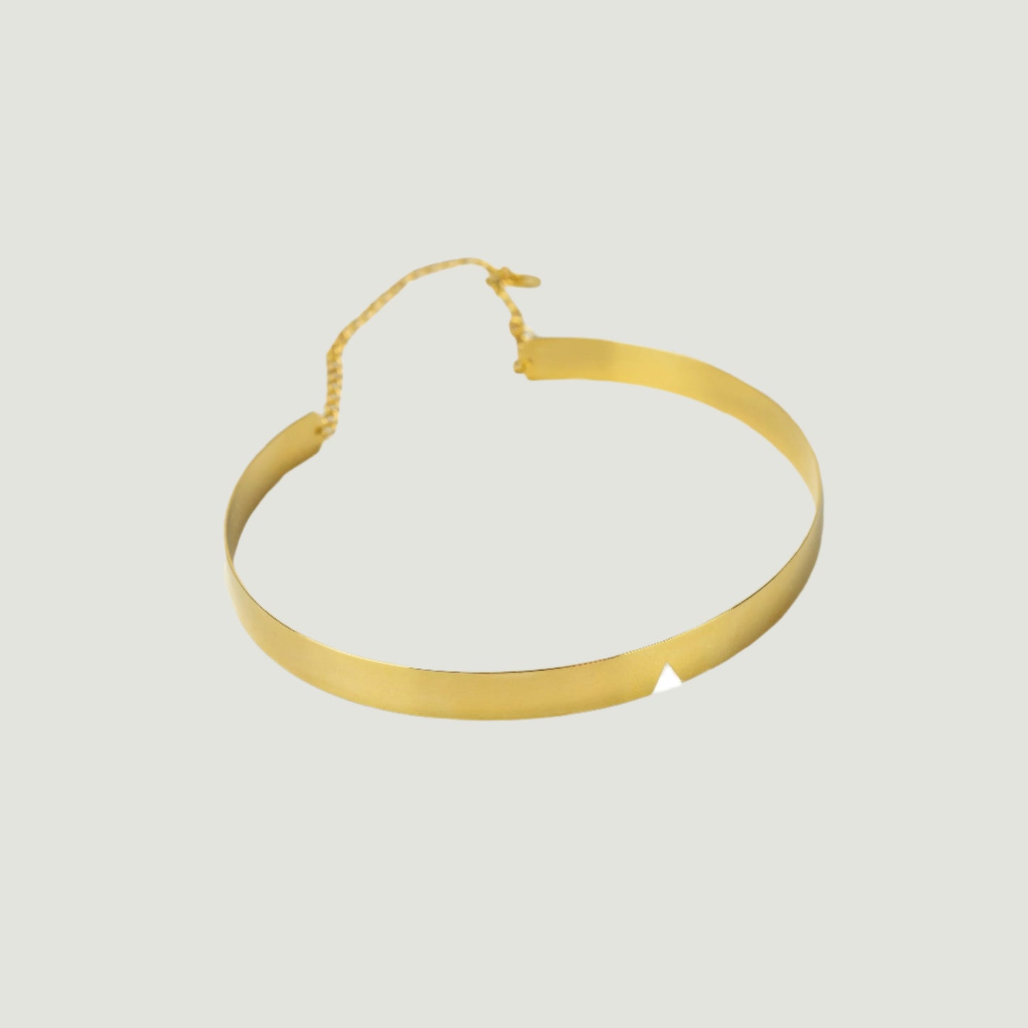 Gold plated in brass choker