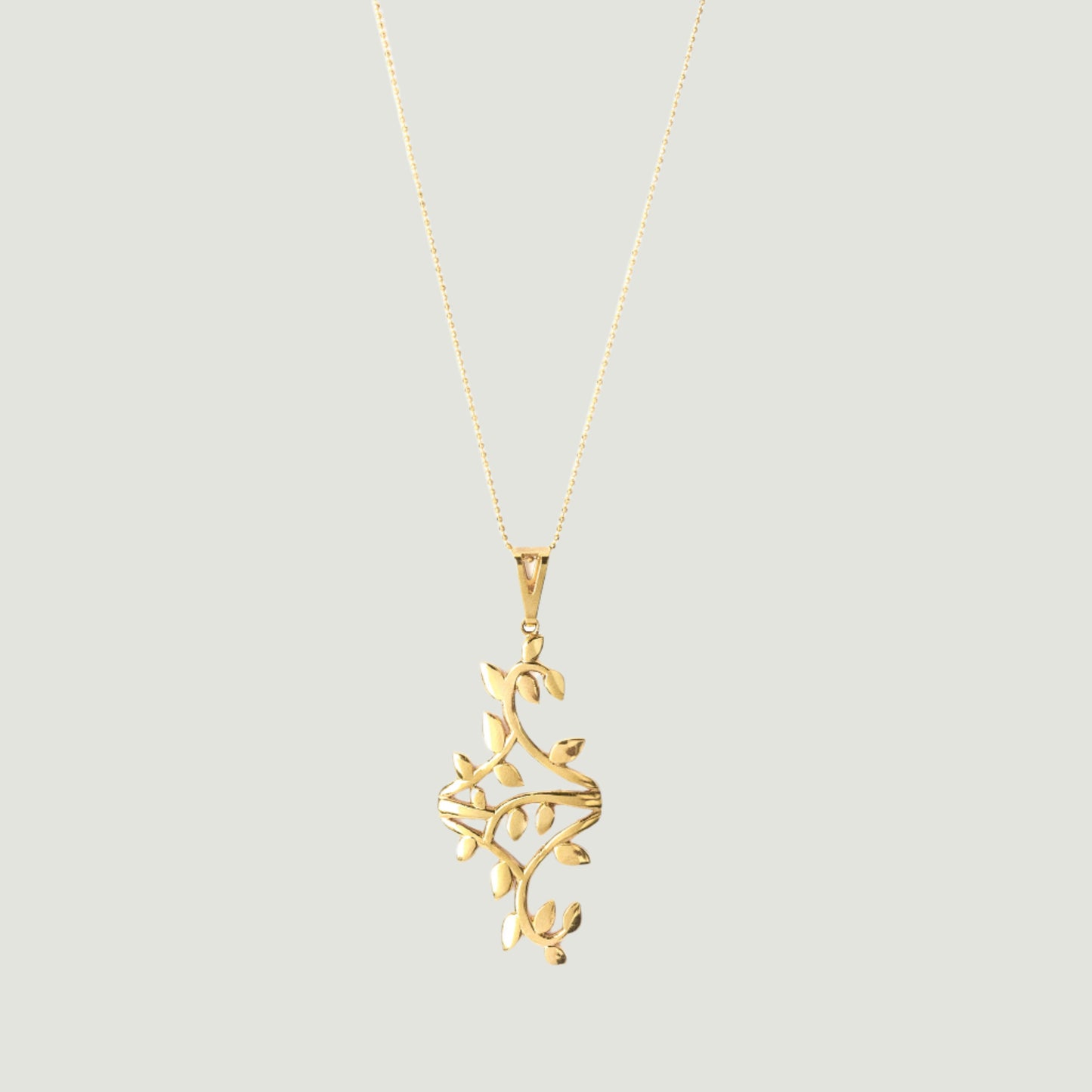 Gold plated in brass necklace