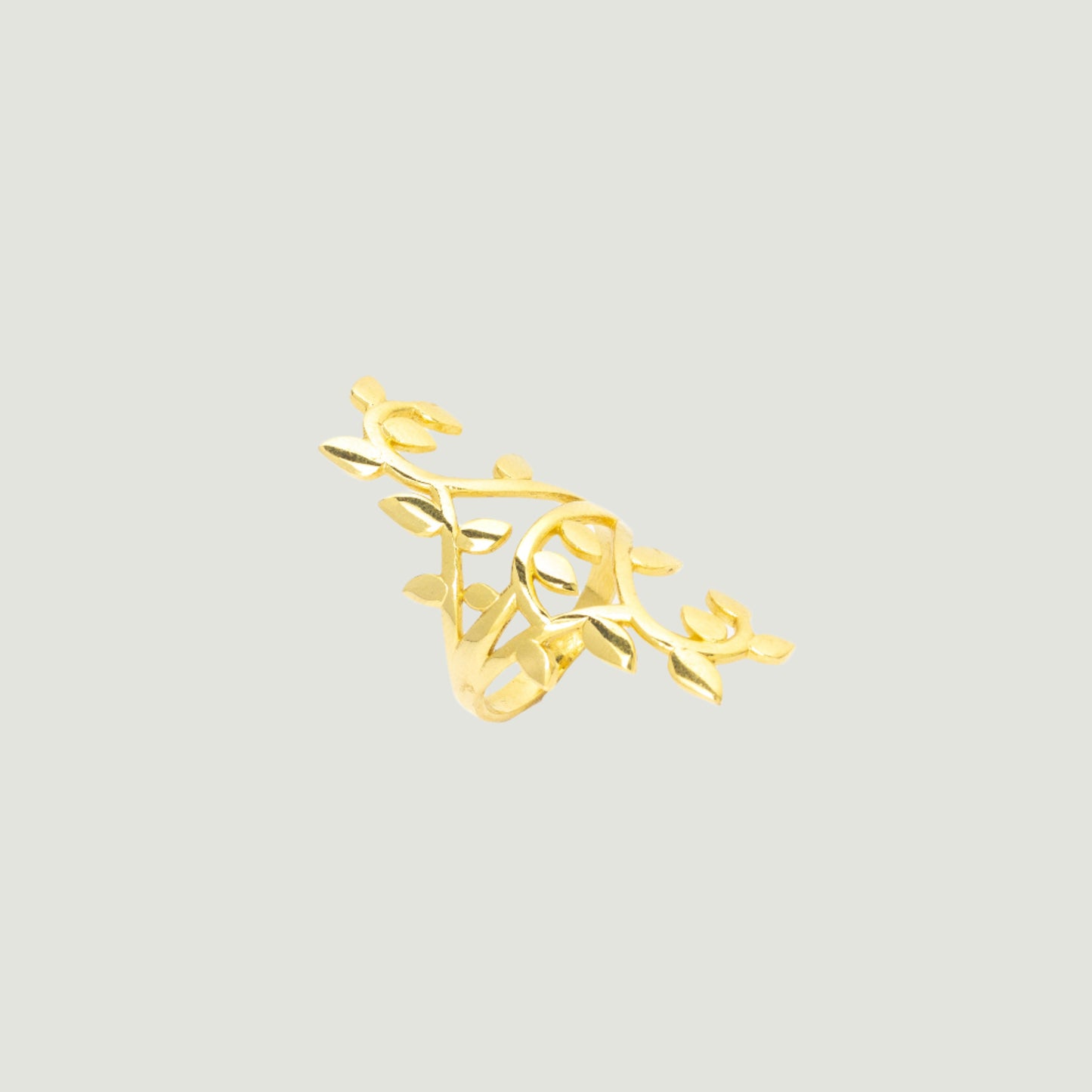 Gold plated in brass ring