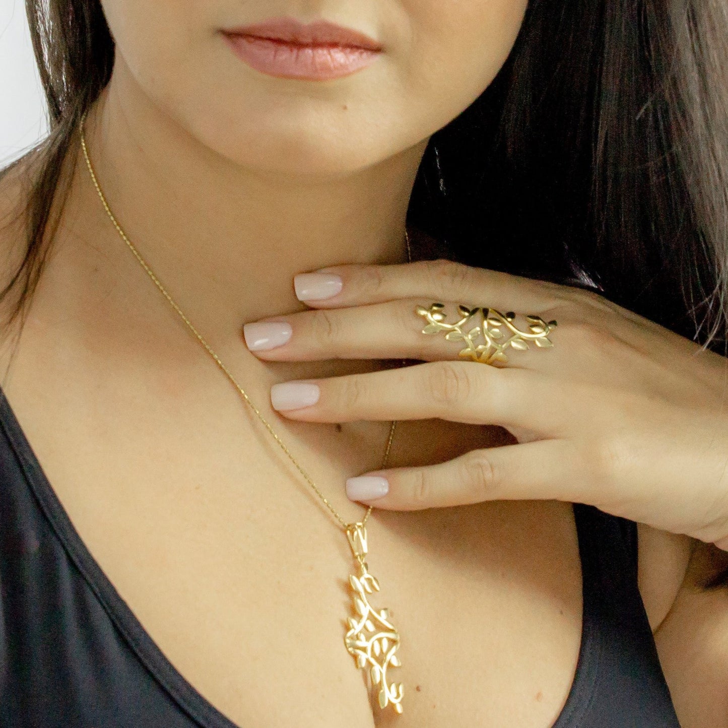 Gold plated in brass ring