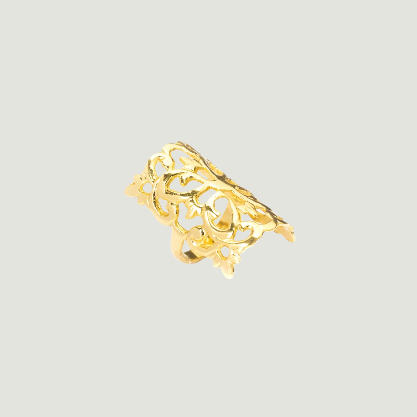 gold plated in brass ring