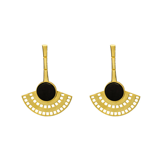 Fan Earring - Gold