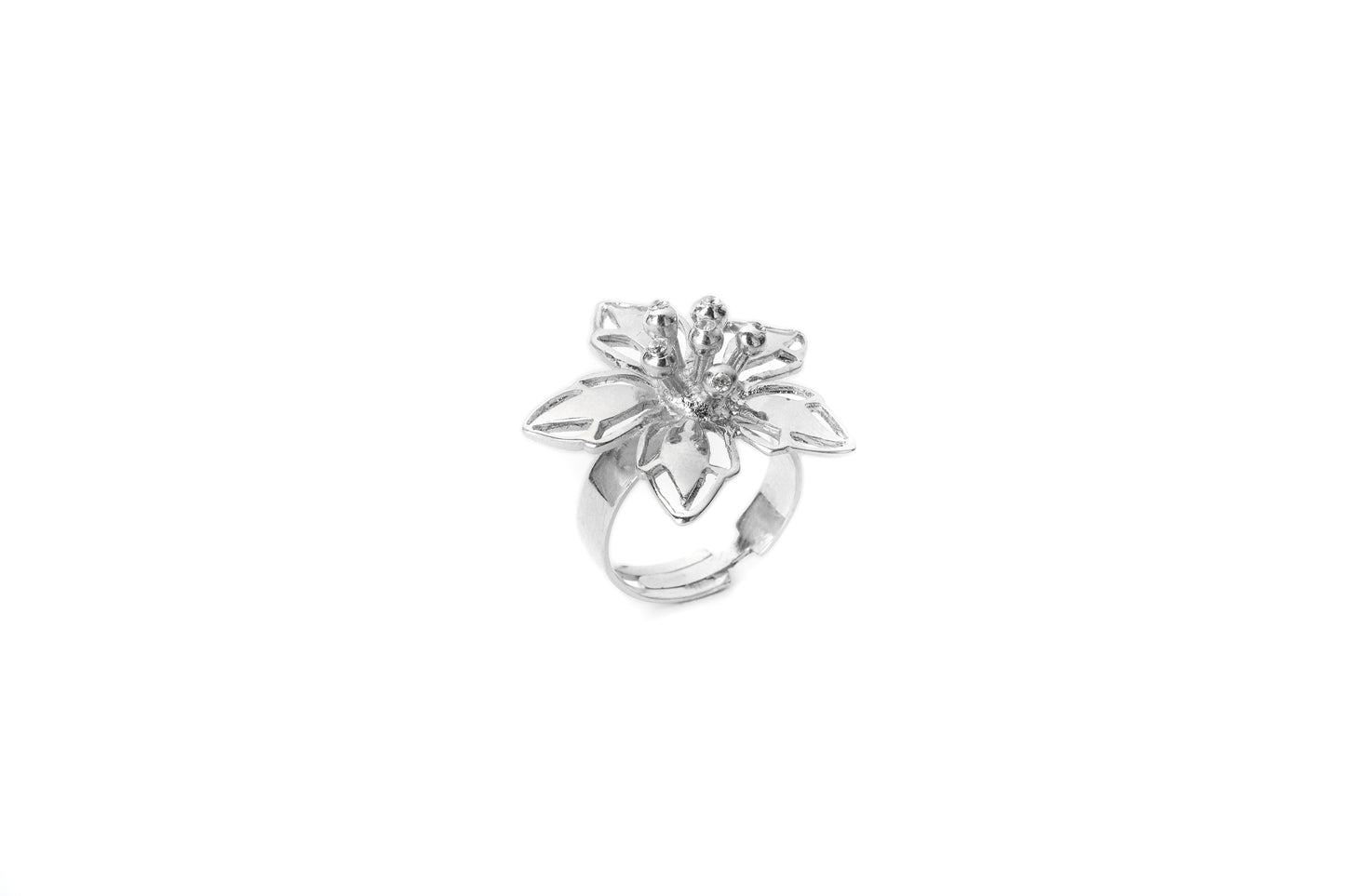 Flower Ring - Silver