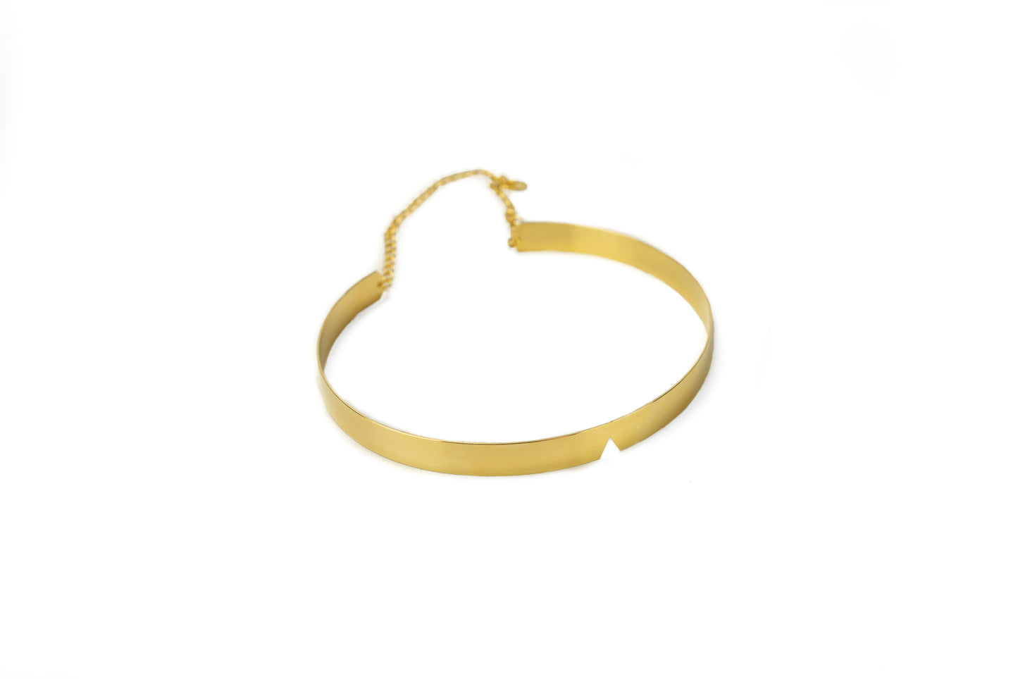 Gold plated in brass choker