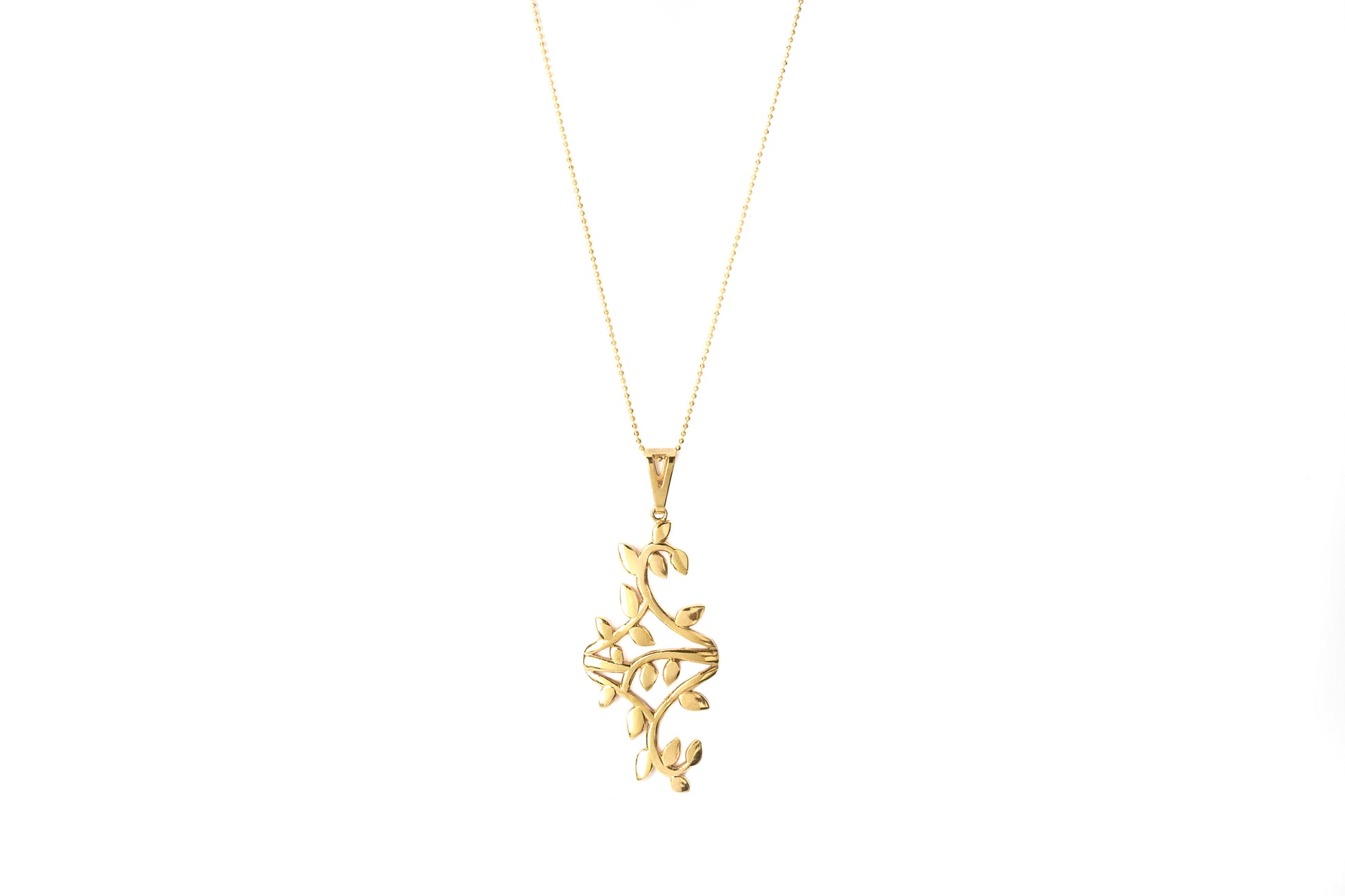 Gold plated in brass necklace