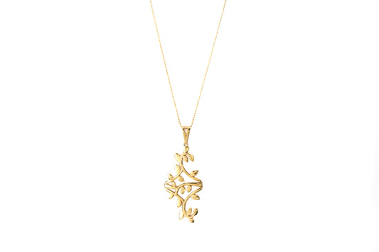 Gold plated in brass necklace