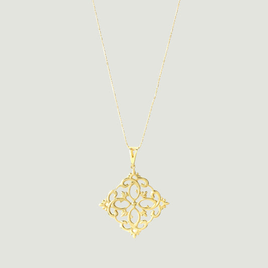 Gold plated in brass necklace 
